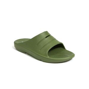 DEER STAGS Mens Green Molded Footbed Ward Toe Slip On Slide Sandals Shoes 12 M